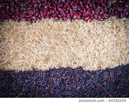 rice background / Thai Rice riceberry agricultural rice background / Thai Rice riceberry agricultural 64588209