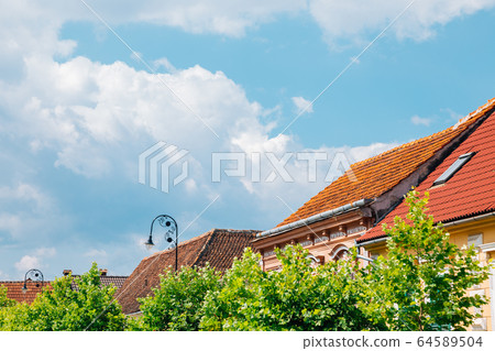 Rasnov old town traditional house in Rasnov, Romania 64589504