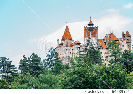 Bran Castle Dracula fortress in Romania 64589505