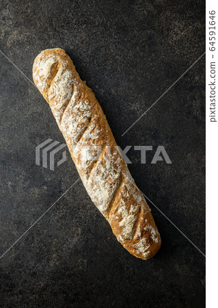 Fresh whole grain bread baguette. Fresh whole grain bread baguette. 64591646
