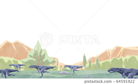 Raptor and meadow background frame Raptor and meadow background frame 64591922
