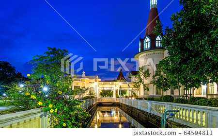 PhyaThai Palace on night time ,Bangkok,Thailand PhyaThai Palace on night time ,Bangkok,Thailand 64594811