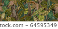 Printed fabric pattern design 64595349