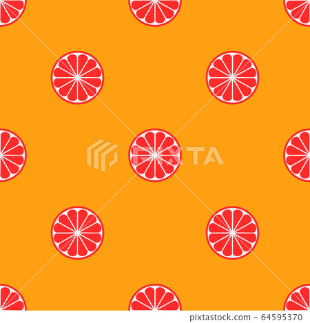 Orange fruit seamless bright art vector pattern Orange fruit seamless bright art vector pattern 64595370