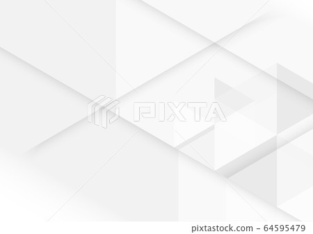 Abstract white and grey geometric technology design background. Abstract white and grey geometric technology design background. 64595479
