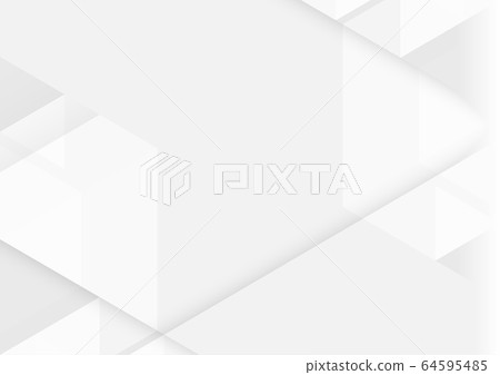 Abstract white and grey geometric technology design background. Abstract white and grey geometric technology design background. 64595485