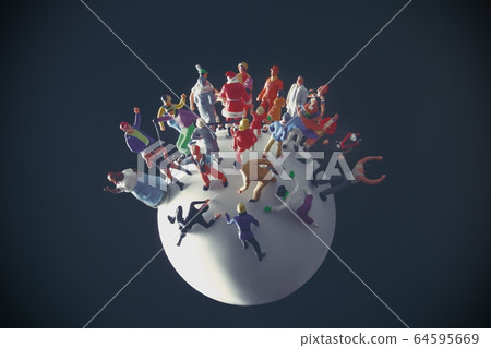 Globe model and human 64595669