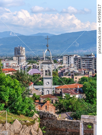 Roman amphitheater in Plovdiv, Bulgaria 64596017