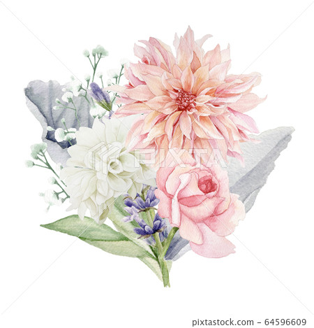 watercolour flower clipart