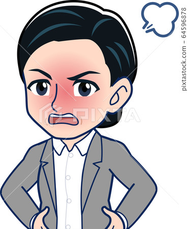 Mid-level female employees 64596878