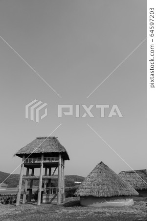 Hara no Tsuji Site Monochrome [Iki City, Nagasaki Prefecture] 64597203