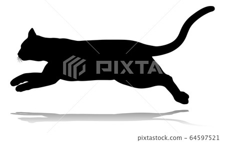 Silhouette Cat Pet Animal 64597521