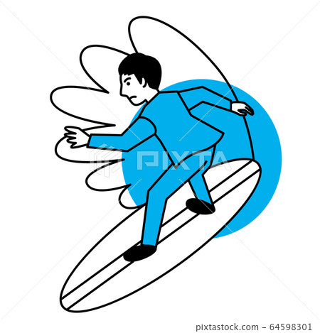 Sports men surfing 64598301