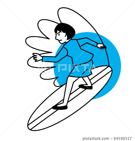Sports women surfing 64598317
