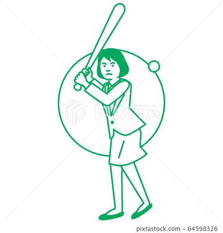 運動女子棒球/壘球 運動女子棒球/壘球 64598326