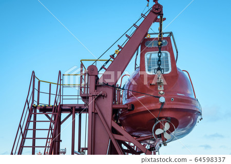 Life boat of large tanker Life boat of large tanker 64598337