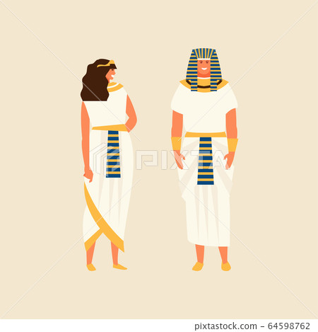 Egyptians people in suits vector 64598762