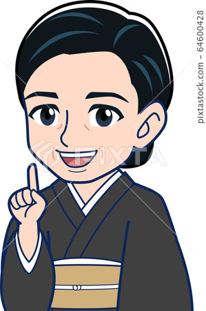 黑色和服的女人 黑色和服的女人 64600428