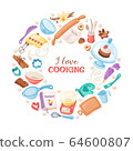 Cartoon baking vector banner 64600807