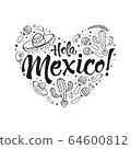 Viva mexico heart 64600812