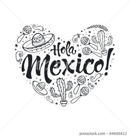 Viva mexico heart Viva mexico heart 64600812