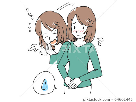 一名婦女患有尿漏的插圖 一名婦女患有尿漏的插圖 64601445