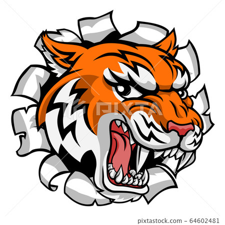 Tiger Animal Cartoon Mascot 64602481