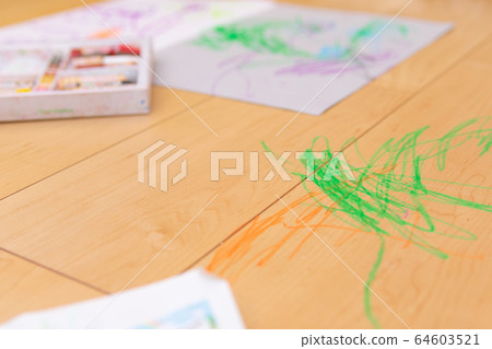 After drawing by a child After drawing by a child 64603521