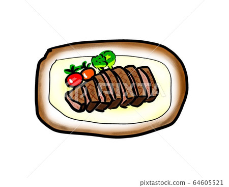 Steak illustration 64605521