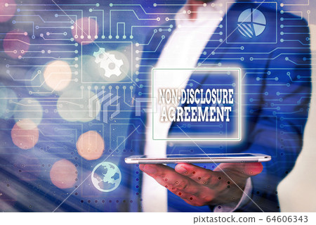 Text sign showing Non Disclosure Agreement 64606343
