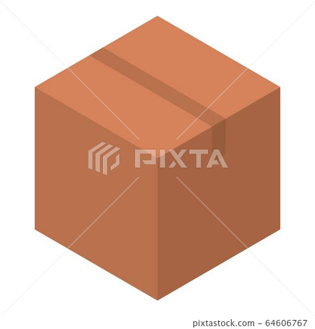 Parcel box icon, isometric style 64606767