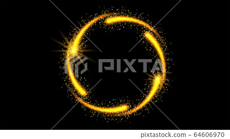 Vector abstract glitter ring fireworks with shiny 64606970
