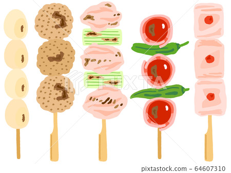 烤雞肉串 64607310