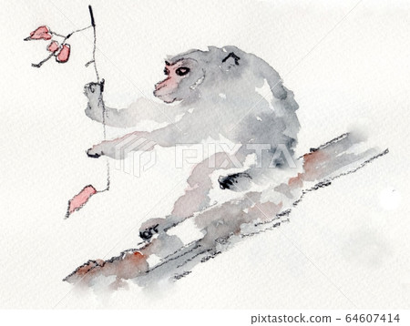 Monkey (hand-drawn illustration) 64607414