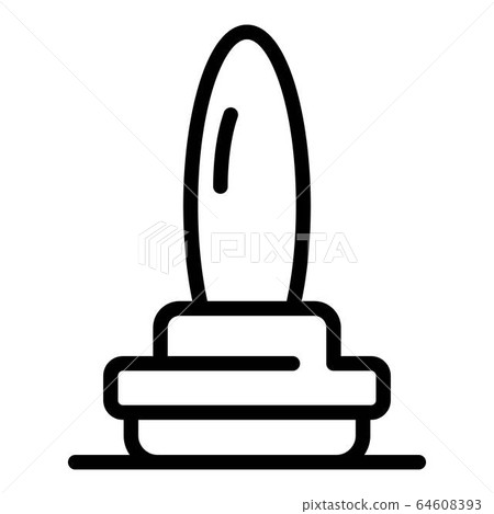 Judicial stamper icon, outline style Judicial stamper icon, outline style 64608393