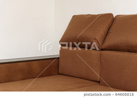 Upholstered furniture sofa brown sofa on white 64608818