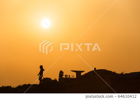 Evening view of Hateruma Island, Okinawa Prefecture, the southernmost area of Japan 64610412