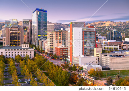 Salt Lake City, Utah, USA Financial District 64610643