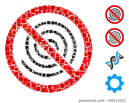 Square No Spiral Icon Vector Mosaic Square No Spiral Icon Vector Mosaic 64611022