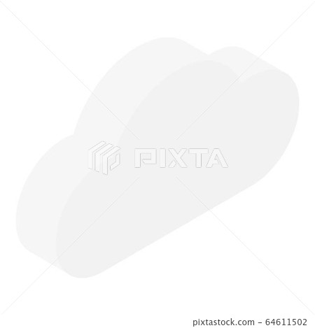Cloud data server icon, isometric style 64611502