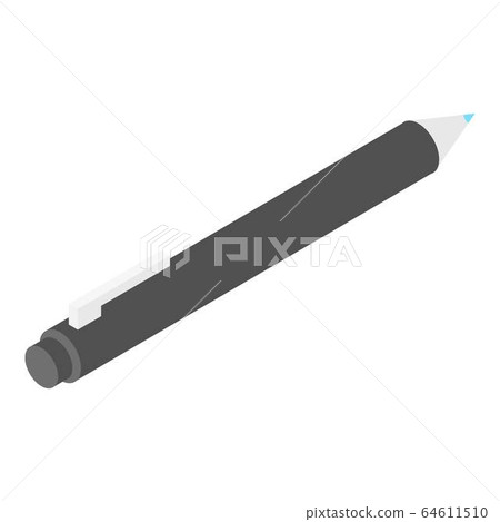 Black pen icon, isometric style Black pen icon, isometric style 64611510