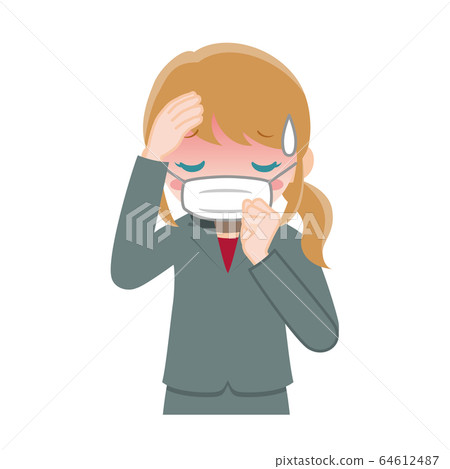戴著面具的西裝的女人 戴著面具的西裝的女人 64612487