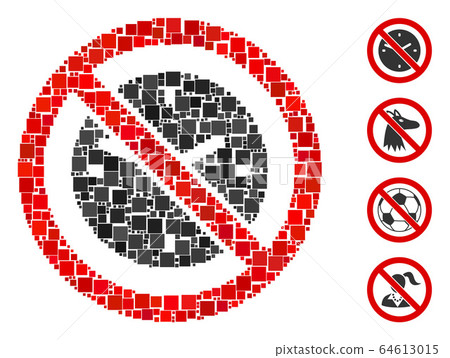 Square No Clock Icon Vector Mosaic - Stock Illustration [64613015] - PIXTA