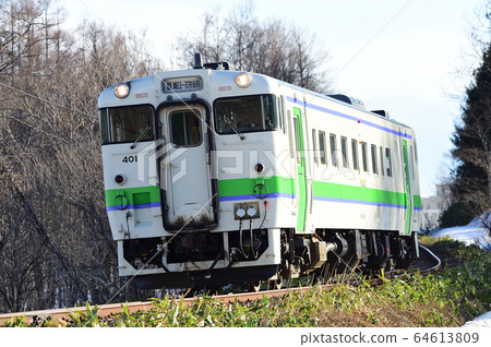 鷺沼線石狩月形豐田岡JR JR北海道Kiha 40-401（直江） 64613809