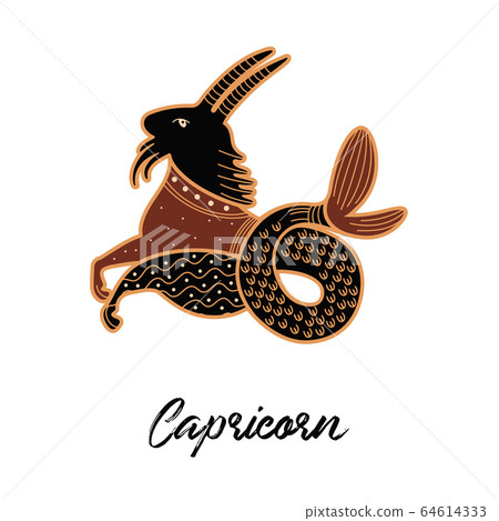 Zodiac sign Capricorn. The symbol of the astrological horoscope. Zodiac sign Capricorn. The symbol of the astrological horoscope. 64614333