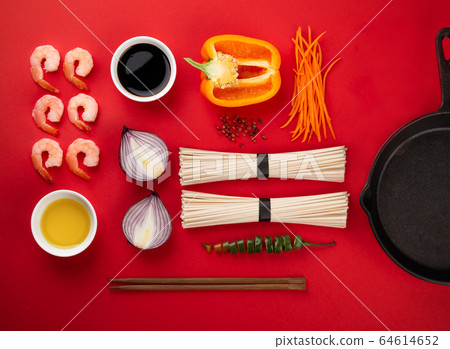 Asian noodles concept 64614652