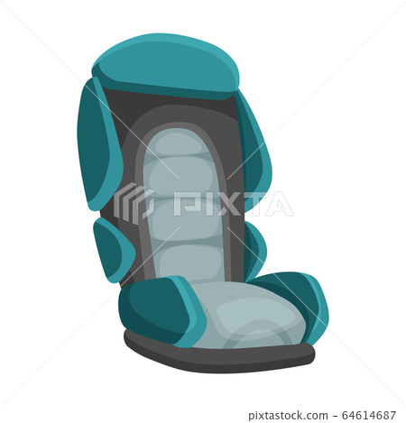 Baby car seat cartoon flat style. Safety baby... - Stock Illustration  [64614687] - PIXTA