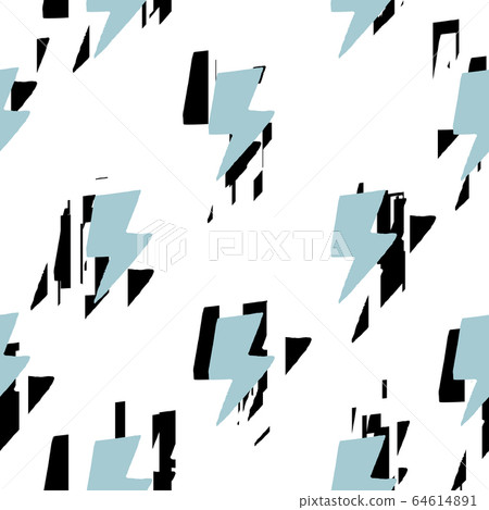 Creative destroyed thunder backdrop seamless Creative destroyed thunder backdrop seamless 64614891
