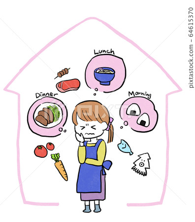 患米_房子_透明背景_麻煩的臉的母親 患米_房子_透明背景_麻煩的臉的母親 64615370