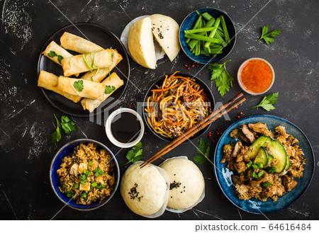 Asian assorted food set 64616484